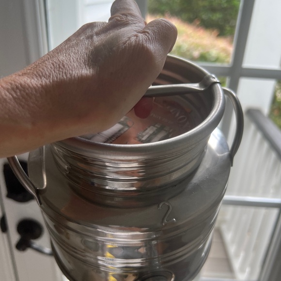 NWT Italian stainless steel Olive oil dispenser